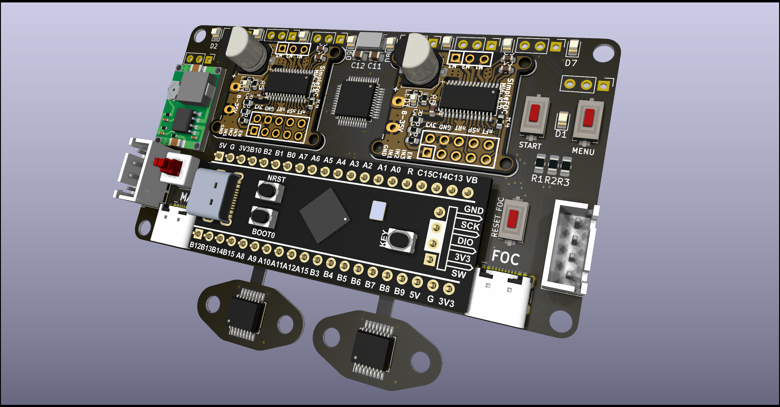 PCB frontal